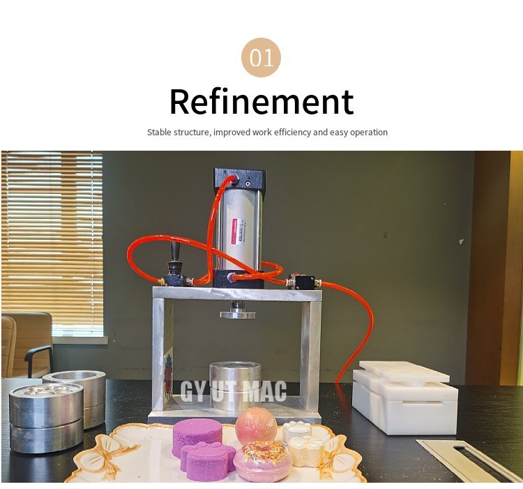 사용자 정의 다양한 크기의 목욕 볼 폭탄 다중 압력 목욕 폭탄 제조 기계 ISO