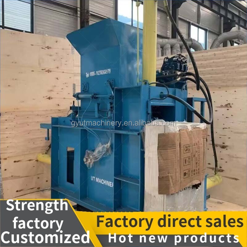 목재 면도 압축 포장기 2100 KG 수평 톱니 밸러 기계와 함께