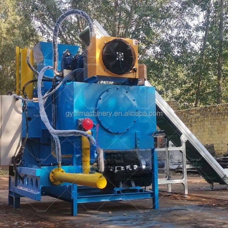 목재 면도 압축 포장기 2100 KG 수평 톱니 밸러 기계와 함께