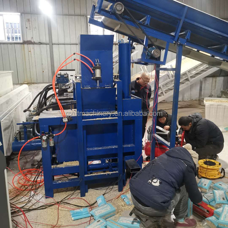 목재 포장재 동물 침대용 다기능 포장 기계 가방당 1000g