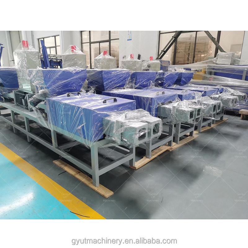 90mm * 90mm 손가락 관절 프레스 목재 톱니 칩 팔레트 발 블록 제작 기계 제조