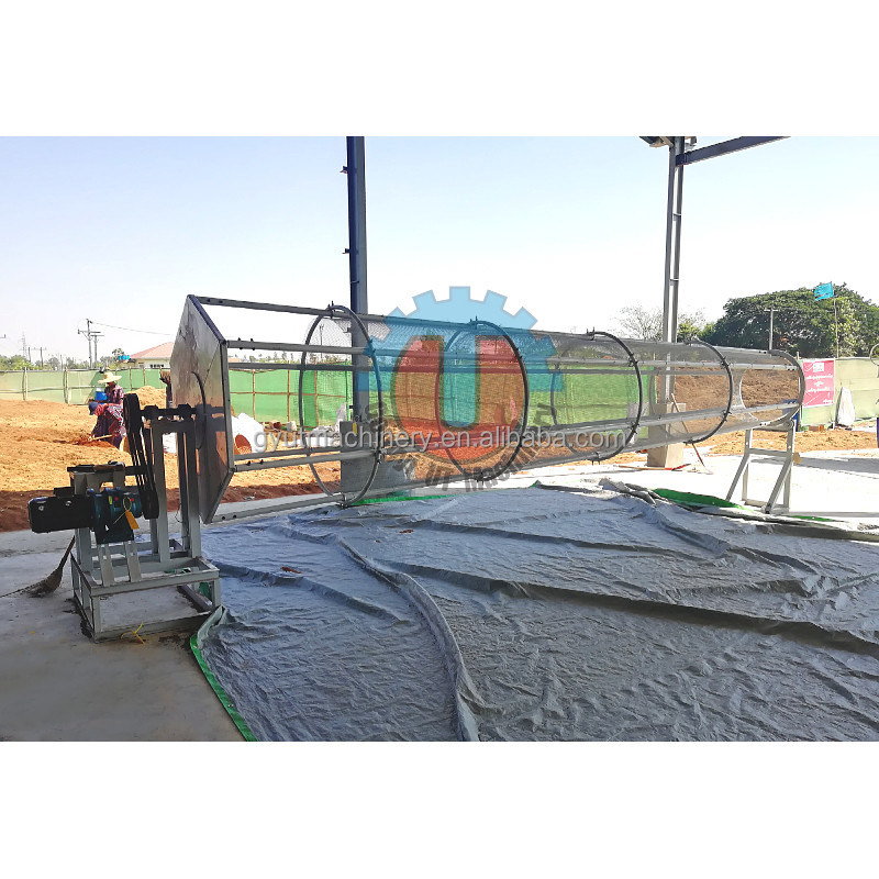 코코넛 허스 크레셔 머신 무게 2.8톤-3.8톤 코코아 섬유 추출 제조 기계