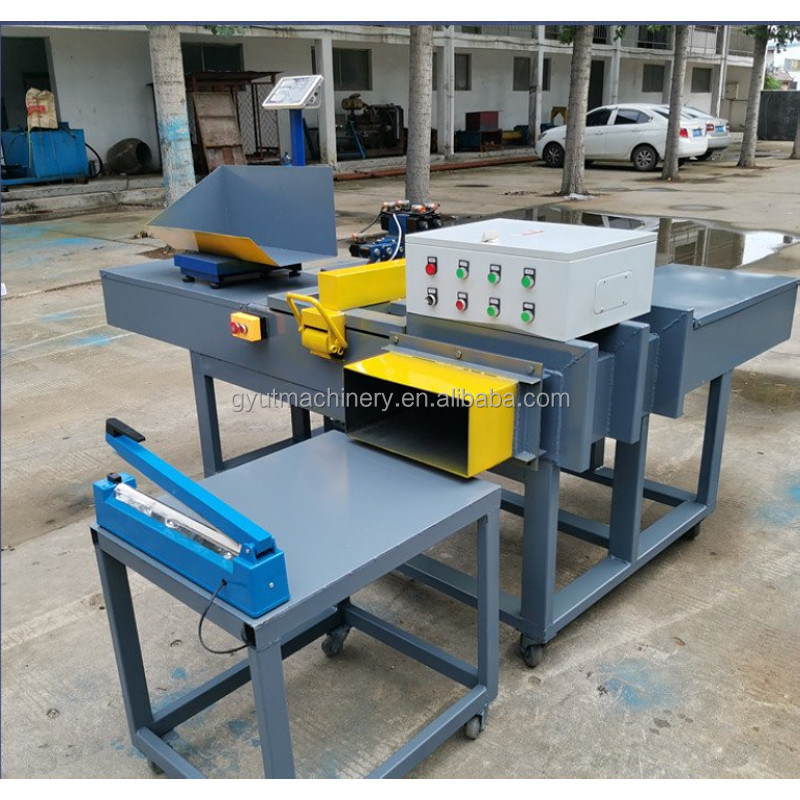 수평 규모 가중 Baler Bagging Press Machine for Cut Wipers Rags Packing