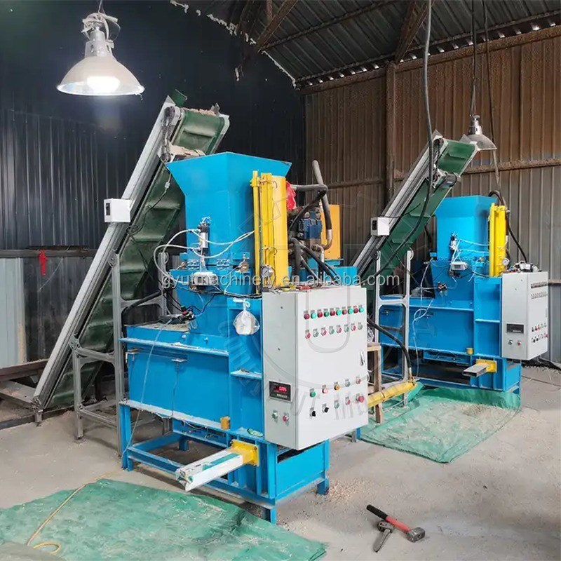 PLC 1000g Per Bag Sawdust Baler Hydraulic Press 목재 면도 목마 침대 의류 튀니지