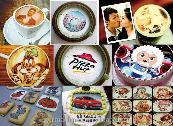 4 컬러 CMYK 잉크젯 프린터 DIY 커피 음식 장미와 꽃의 인쇄 저렴한 가격