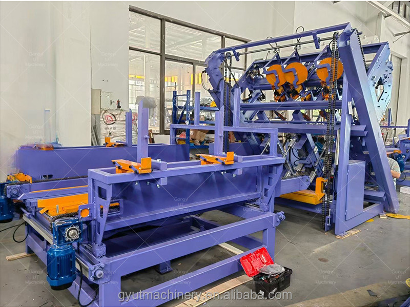 유로 목재 팔레트를 위한 완전 자동 팔레트 나들기 기계 2-2.5m3/24H 용량