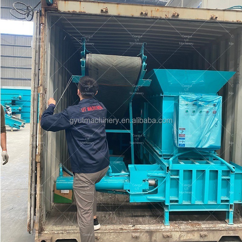 80-120 발 고 용량 알파스 하우 프레스 블록 머신 잎 빨대 압축 발러