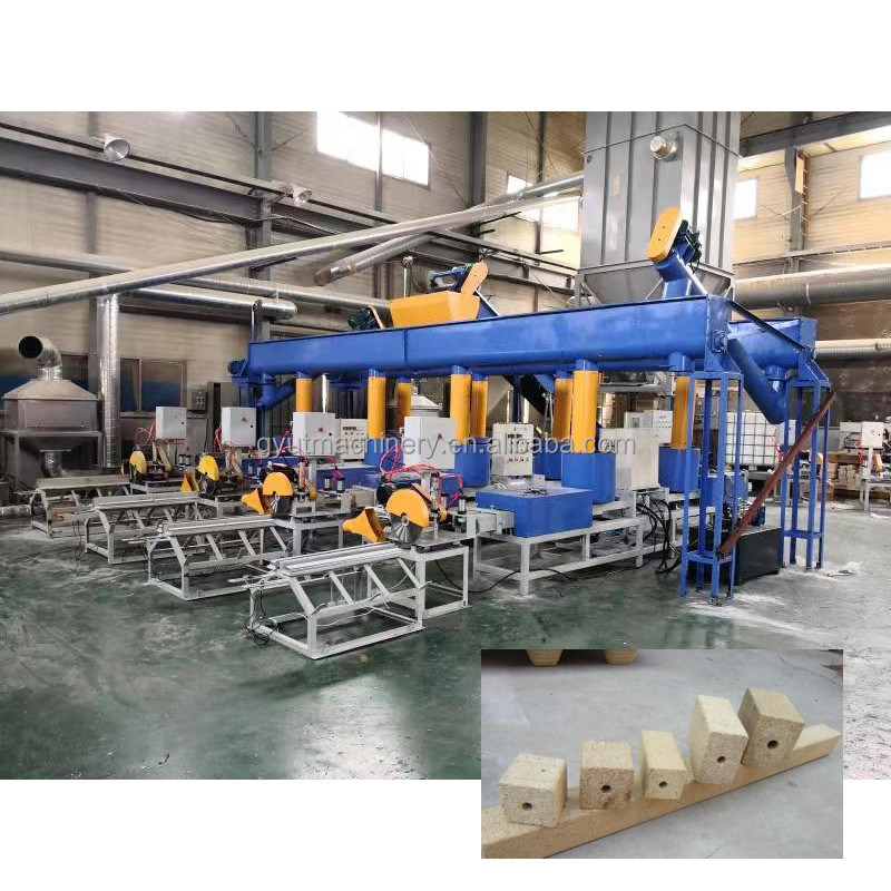 사용자 정의 90mm * 90mm 목재 팔레트 발 밀도 블록을 위한 목재 블록 제조 기계