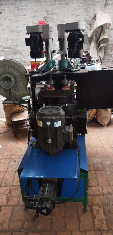 220v 2 홀 / h와 함께 회전 된 매듭 된 비벨 스테인리스 스틸 와이어 브러쉬 만드는 기계