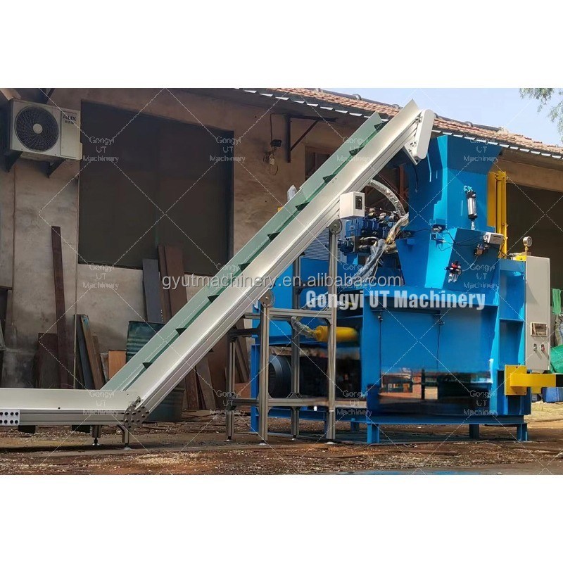 목재 면도 베일 가방 동물 침대 짚을 만들기 위해 압축 기계 2300*5700*2900mm