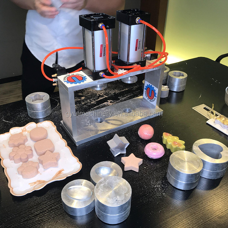 기계 유형 목욕 폭탄 압력 기계 맞춤형 심장 별 큐브 공 모양