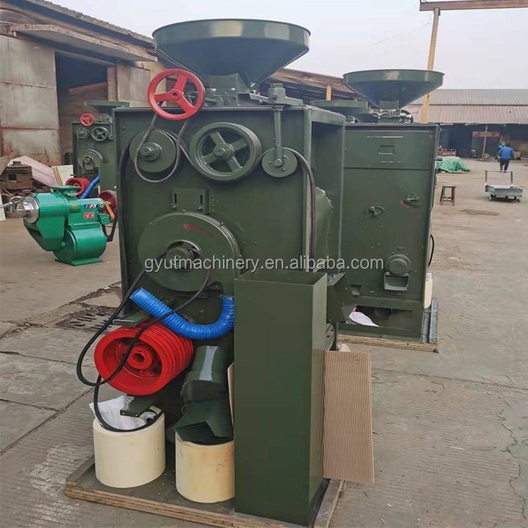 콤팩트 하얀 쌀 처리 고무 롤러 220V / 380V 전압의 쌀 밀링 기계