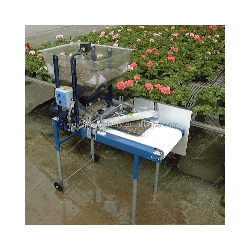 시들링 플랜터 머신과 성장 매체 톱 포일링으로 미세 녹색 트레이 심기가 쉬워졌다