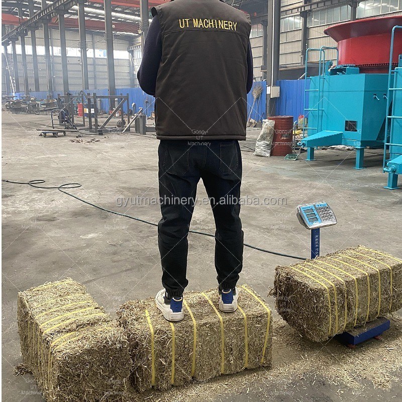 플라스틱 봉지 포장 재료 짚 발러 기계 시라지 및 사료 압축